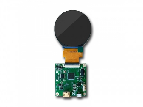 2.1 inch circular LCD screen with 40pin RGB interface HDMI  board